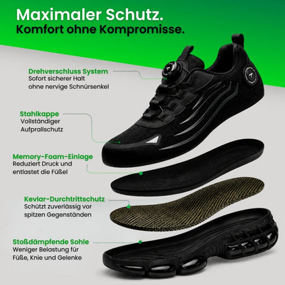 Vortex S3™ Sicherheitsschuhe für Damen & Herren - Schluss mit schweren Arbeitsschuhen
